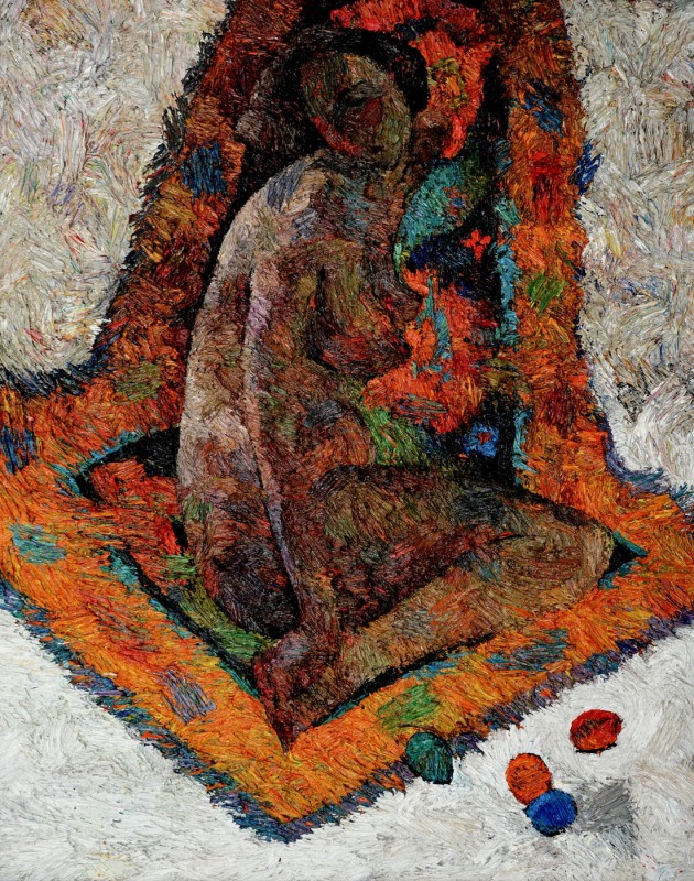 "Nud tematic" by Carolina Leagul, 2014, 1000x800mm, ulei pe pânză