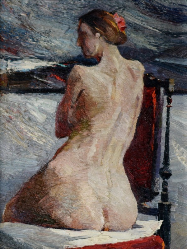 "Nud" by Anatol Ghimpu, 2005, 400x300mm, ulei pe pânză