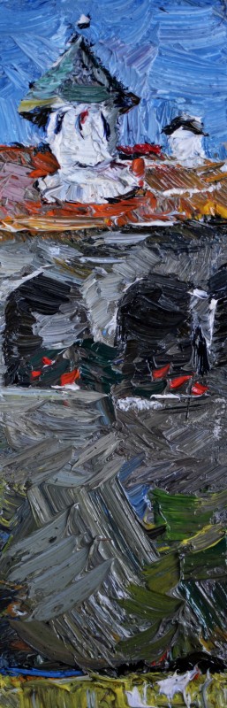"Painting. Pleinair. Pleinair romania" by Doina Mîndrean, oil on canvas