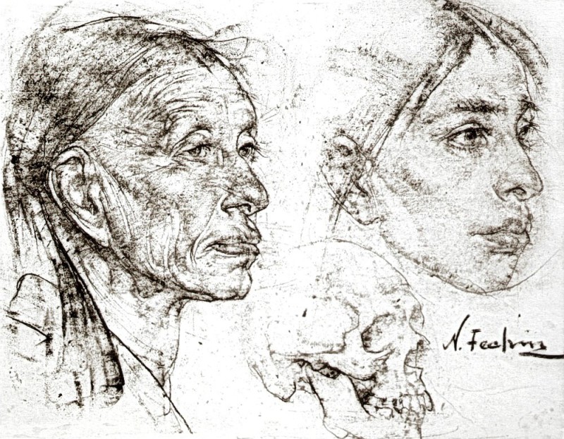 "Drawing" by Nicolai Fechin