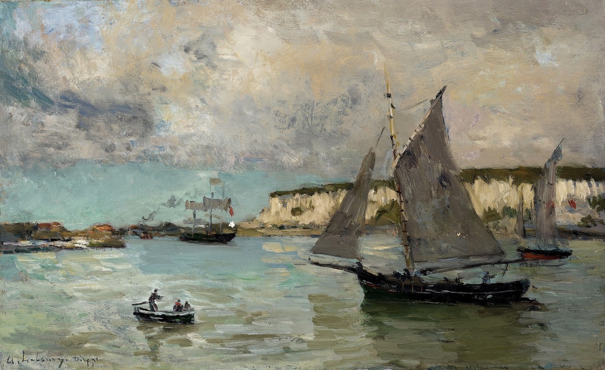 "Pictură. Peisaj maritim" by Albert Lebourg