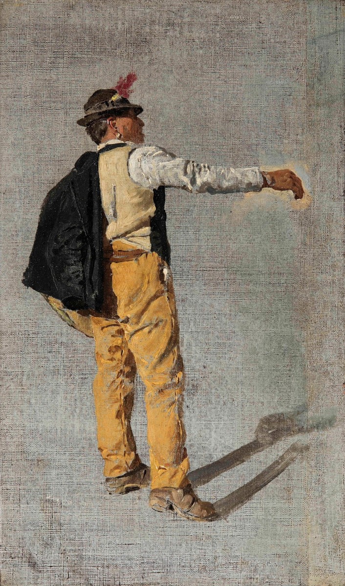 "Pictură. Figură / semifigură. Oameni" by Alceste Campriani