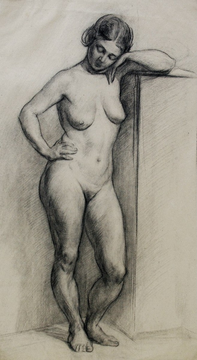 "Drawing. Nude" by Ghenadie Jalbă