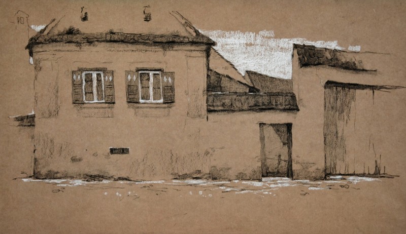 "Schiță / crochiu. Pleinair. Pleinair România" by Maxim Romaniuc, ulei pe pânză