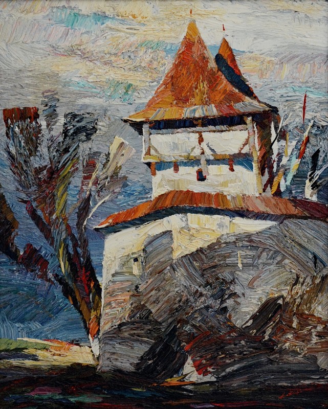 "Cincușor" by Anatol Ghimpu, 2004, 520x420mm, ulei pe pânză