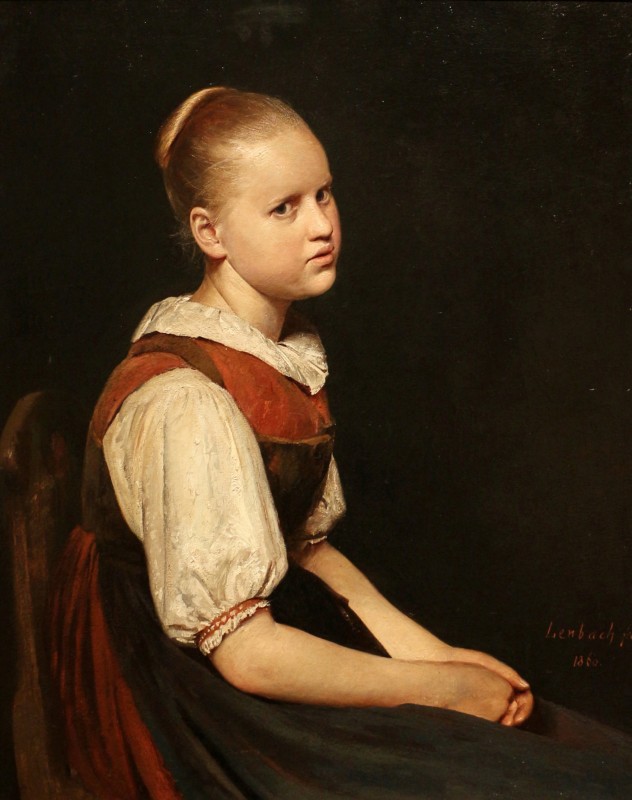 "Pictură. Figură / semifigură" by Franz von Lenbach