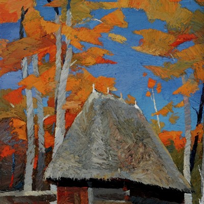 "Сибиу" by Анатол Гимпу, 2013, 680x420mm, масло / холст