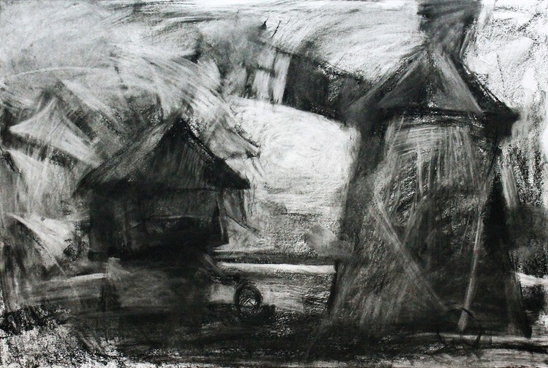 "Sibiu. ASTRA" by Alexandru Untilov, 2015, 400x600mm, Russian sauce pe hârtie