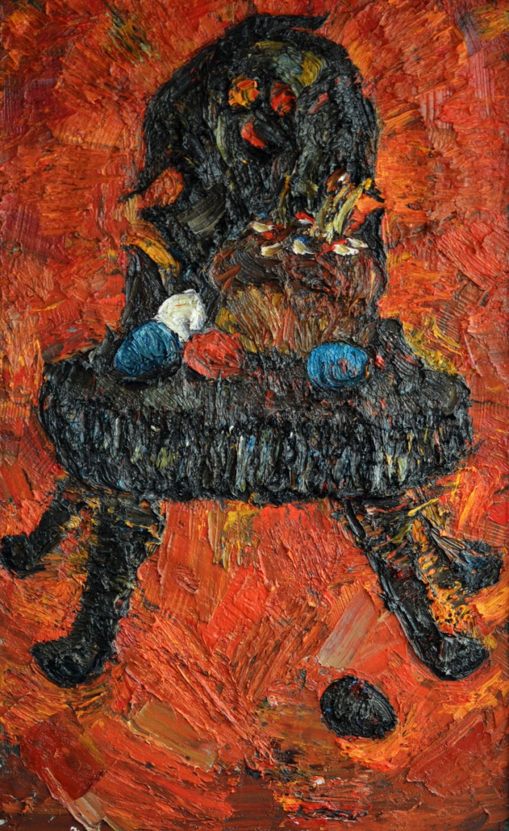 "Natură statică de Paști" by Cezar Ciobanu, 2012, 680x420mm, oil on canvas