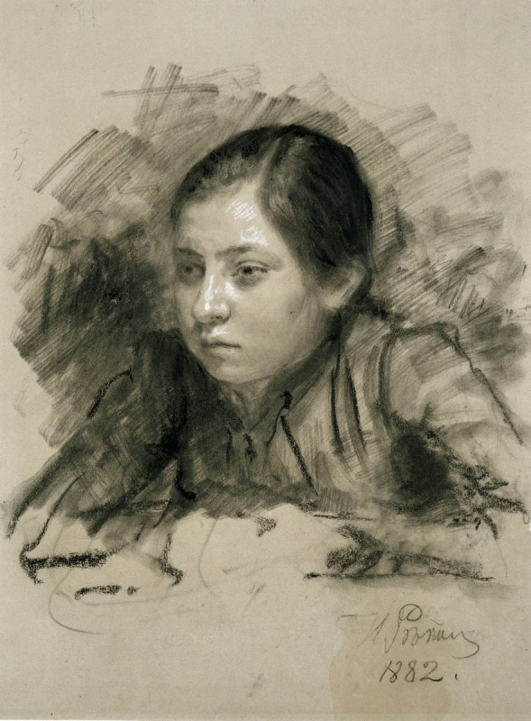 "Drawing. Portrait" by Ilya Efimovich Repin