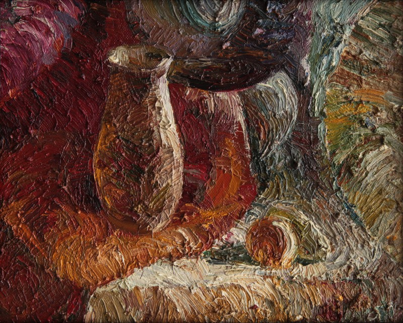 "Natură statică. Cursul II" by Natalia Ucrainskaia, 1993, 400x500mm, ulei pe pânză