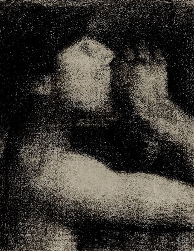 "Desen. Figură / semifigură" by Georges Seurat