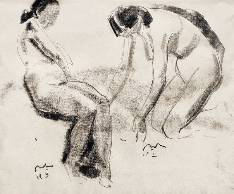 "Drawing. Nude" by Corneliu Baba