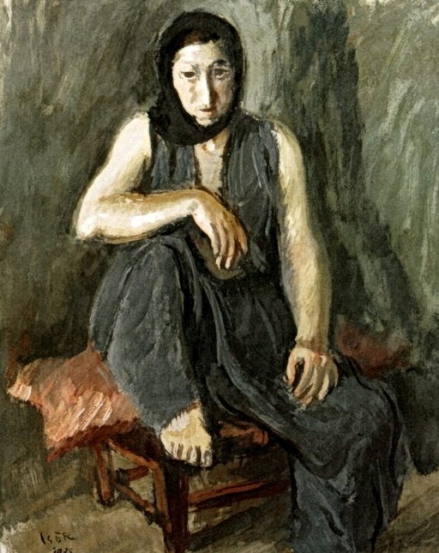 "Pictură. Figură / semifigură" by Iosif Iser
