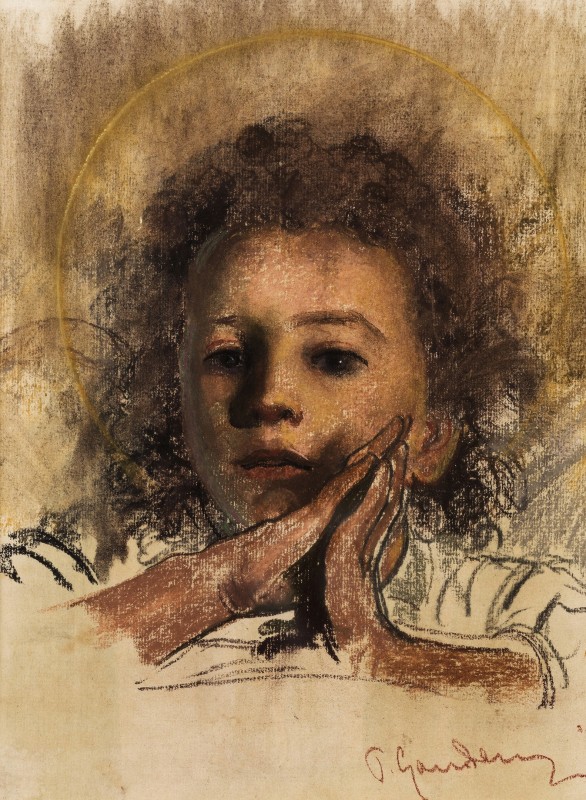 "Painting. Gypsum, head, hands, feet" by Pietro Gaudenzi