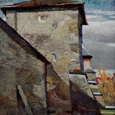"Sucevița" by Анатол Гимпу, 2002, 520x420mm, масло / холст