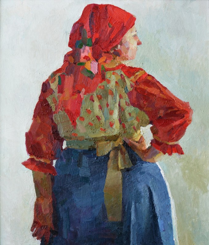 "Semifigură" by Cэтэлин Граур, 2015, 700x590mm, масло / холст