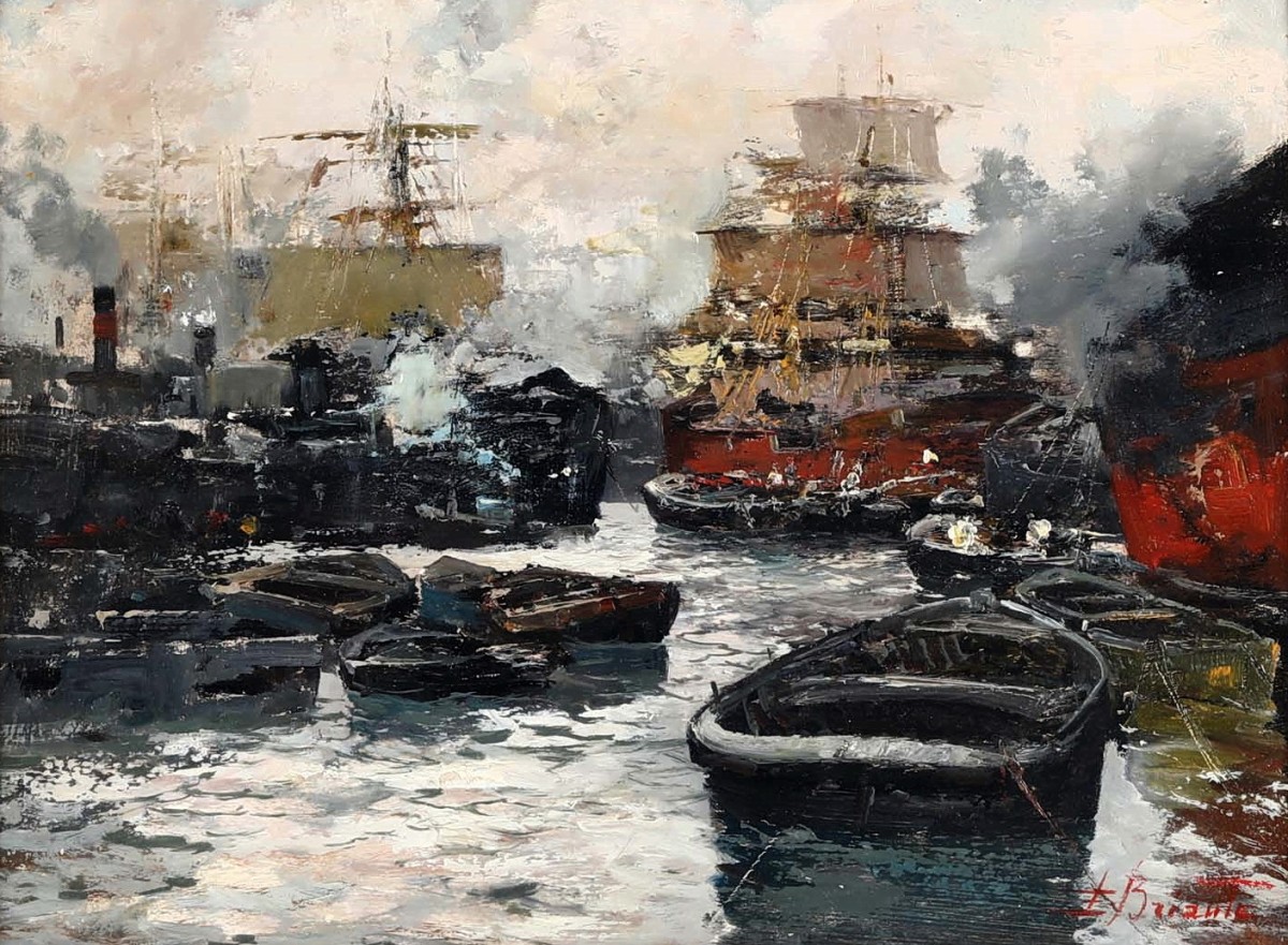 "Живопись. Морской пейзаж" by Езелино Брианте