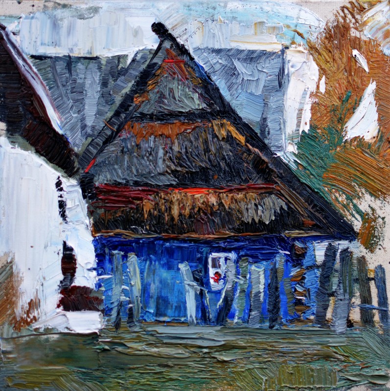 "Pictură. Pleinair. Pleinair România" by Nina Apostol, ulei pe pânză