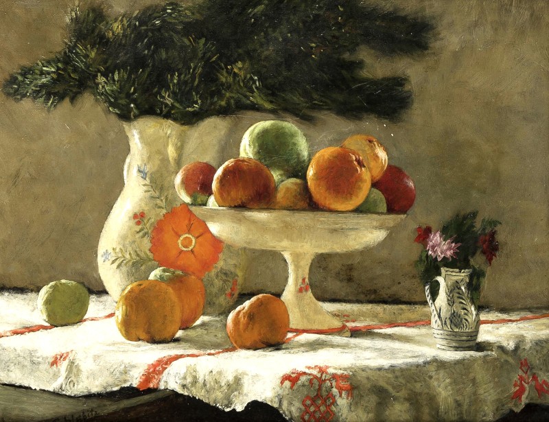 "Pictură. Natură statică" by Adolf Gustav Schlabitz