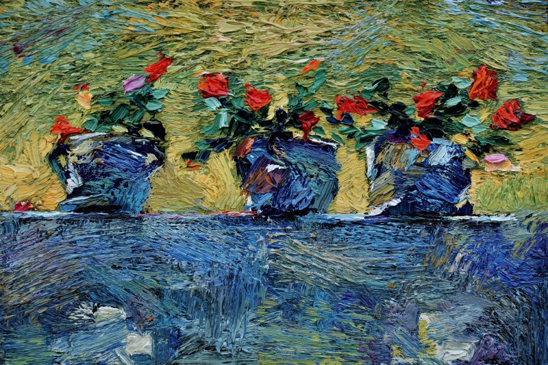"Pictură. Pleinair. Pleinair România" by Cristina Demian, ulei pe pânză