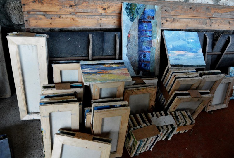 Studenții la pleinair de toamnă. Septembrie 2016