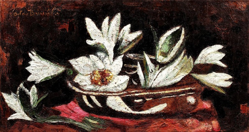 "Pictură. Flori" by Octav Băncilă