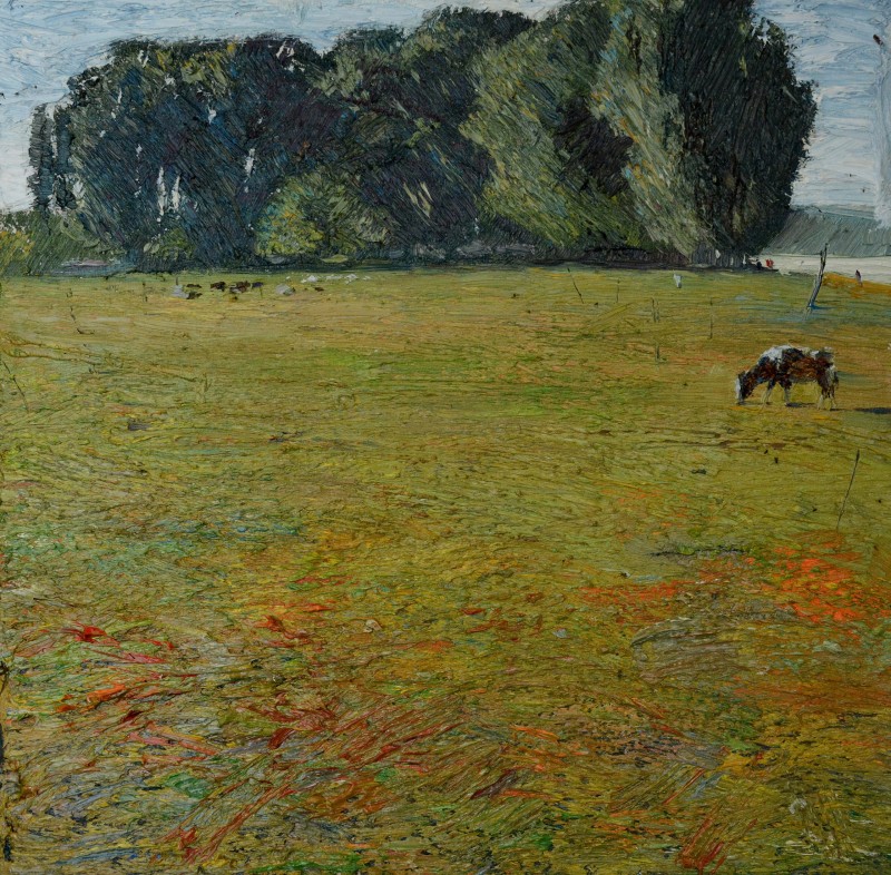 "Живопись. Пейзаж. Пленэр. Продолжительный" by Виcтор Теслару, 420x420mm, масло / холст