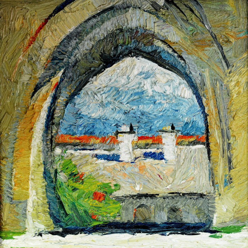 "Motiv. Rîmnicul Vîlcea" by Carolina Leagul, 2013, 300x300mm, oil on canvas