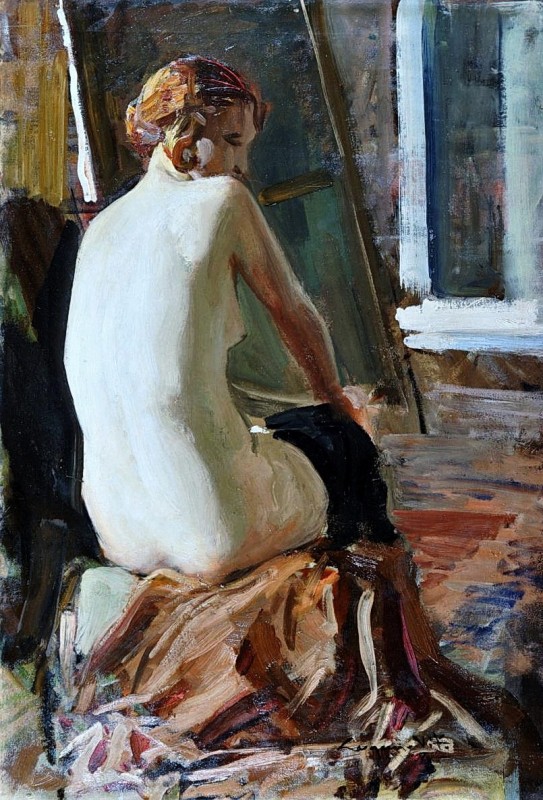 "Painting. Nude" by Eugenio Viti