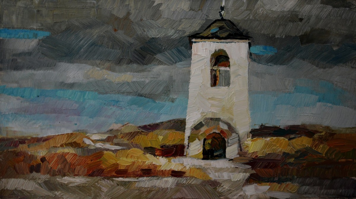 "Painting. Landscape. Pleinair. Pleinair moldova" by Natalia Bzovii, oil on canvas