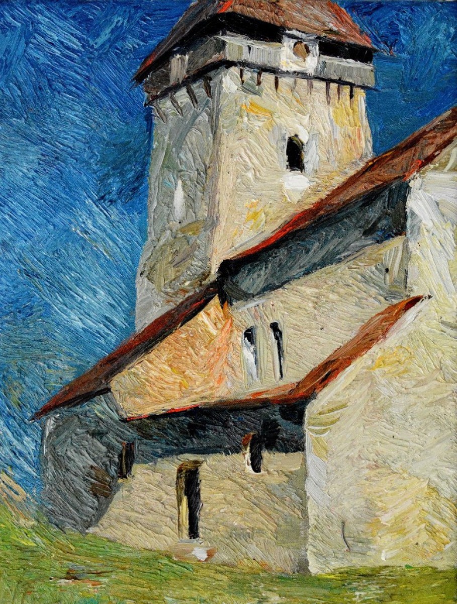 "Motiv" by Alexandru Musteață, 2015, oil on canvas