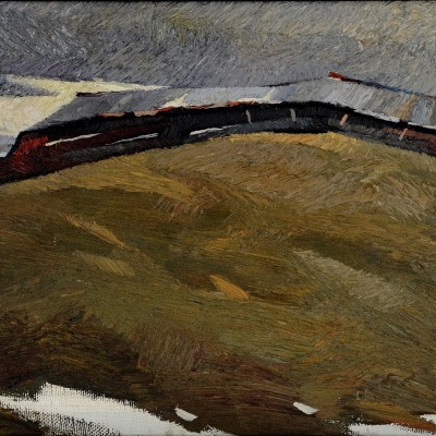 "Etude. Moldovița" by Анатол Гимпу, 2003, 420x680mm, масло / холст