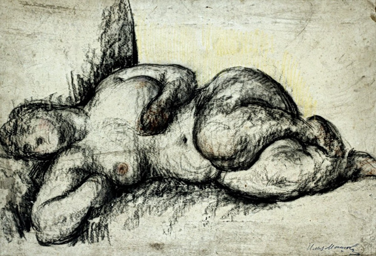 "Drawing. Nude" by Ilya Mashkov