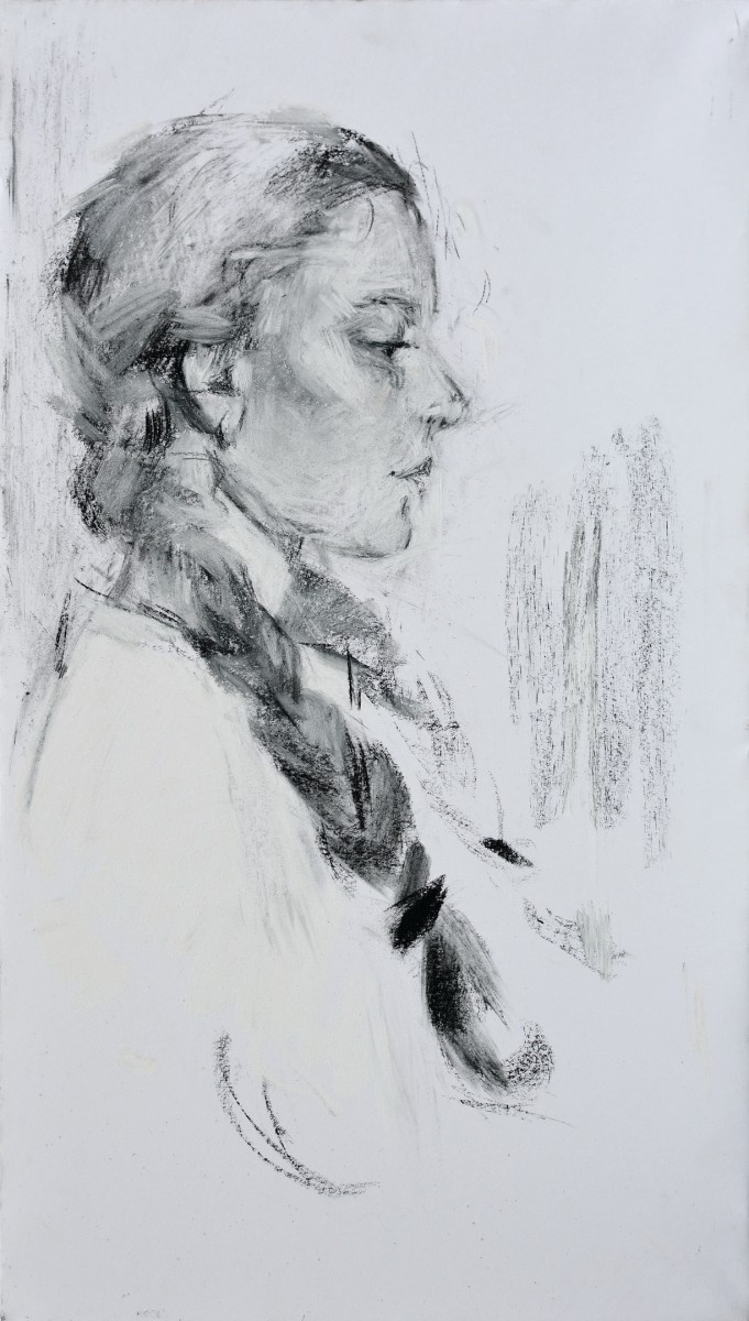 "Studiu. Figură" by Василе Cорецчии, 2020