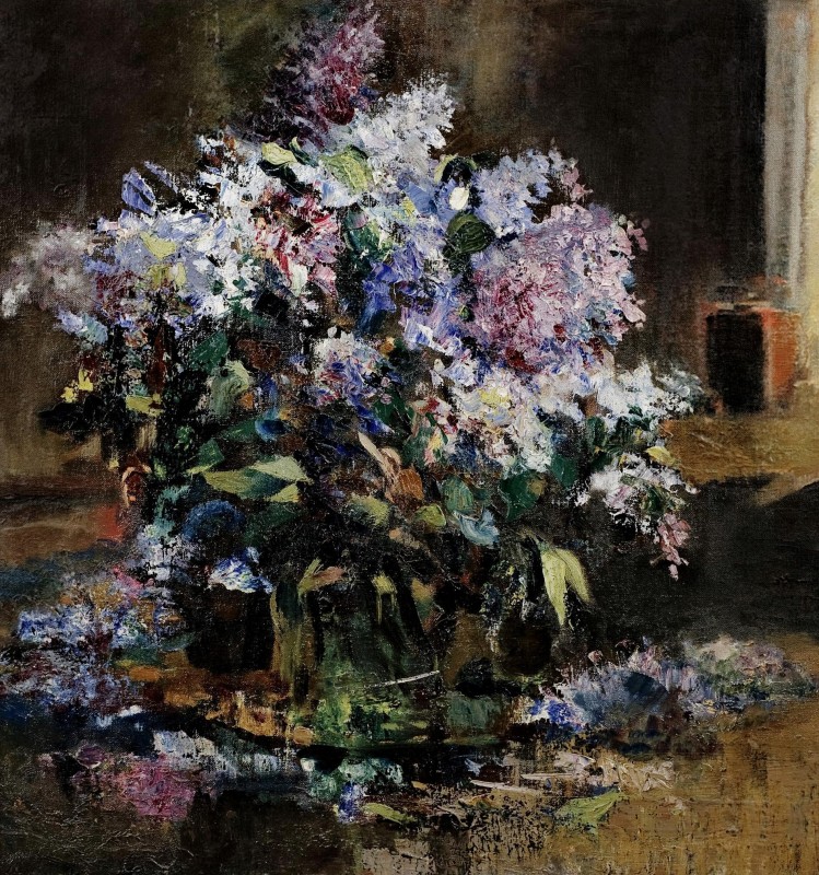 "Painting. Flowers" by Alexander Ivanovich Savinov