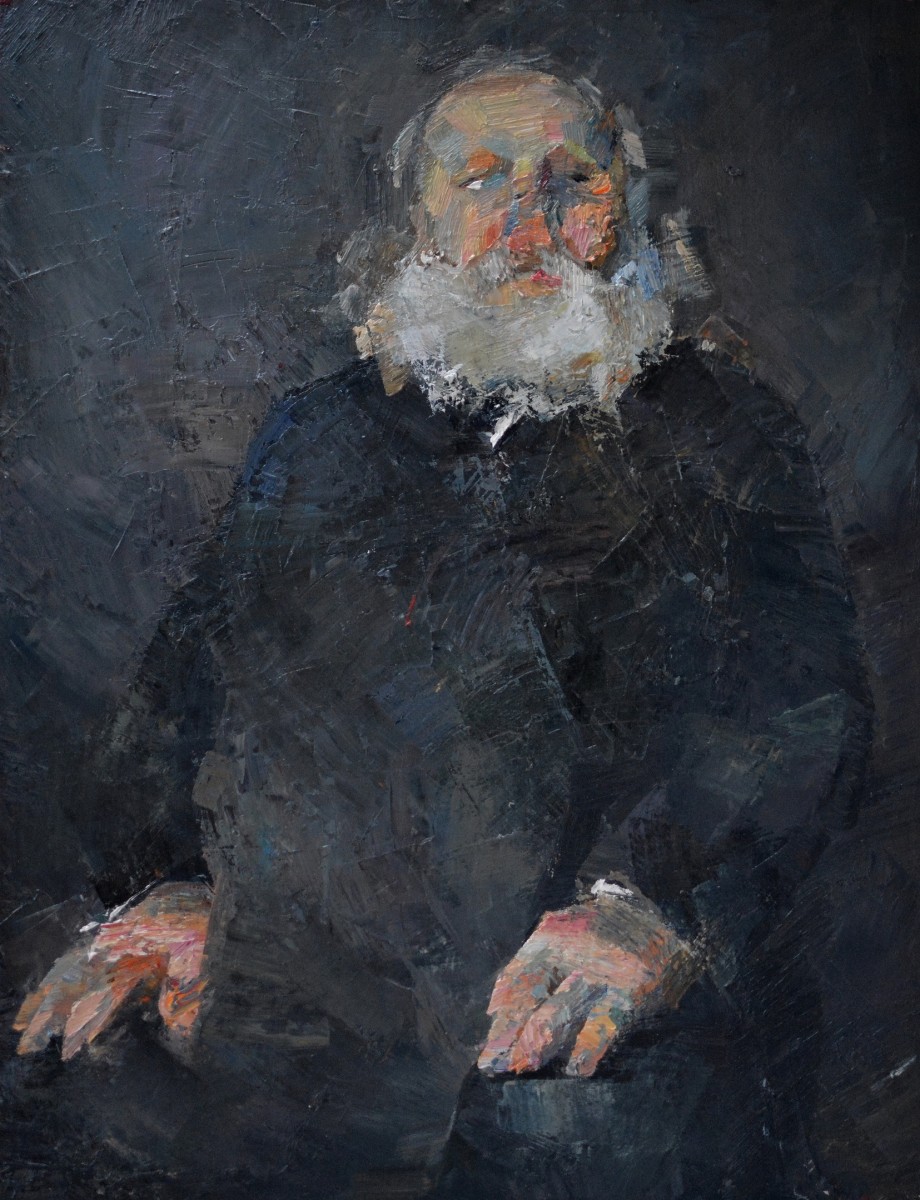 "Painting. Figure. Long term" by Nicoleta Derivolcov, 680x520mm, oil on canvas