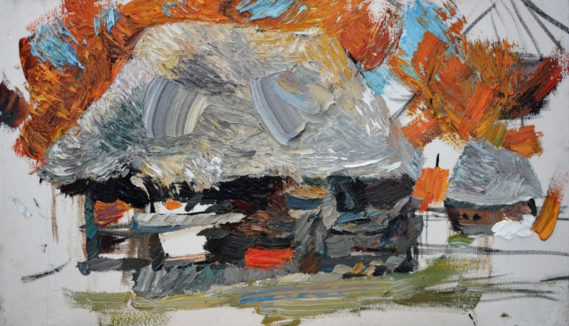 "Pictură. Pleinair. Pleinair România" by Eduard Leahu, ulei pe pânză