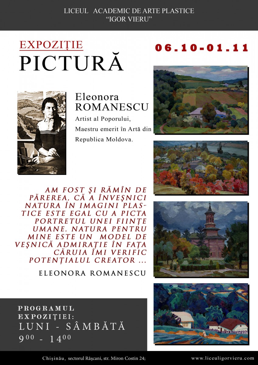 Painting exhibition. Eleonora Romanescu
