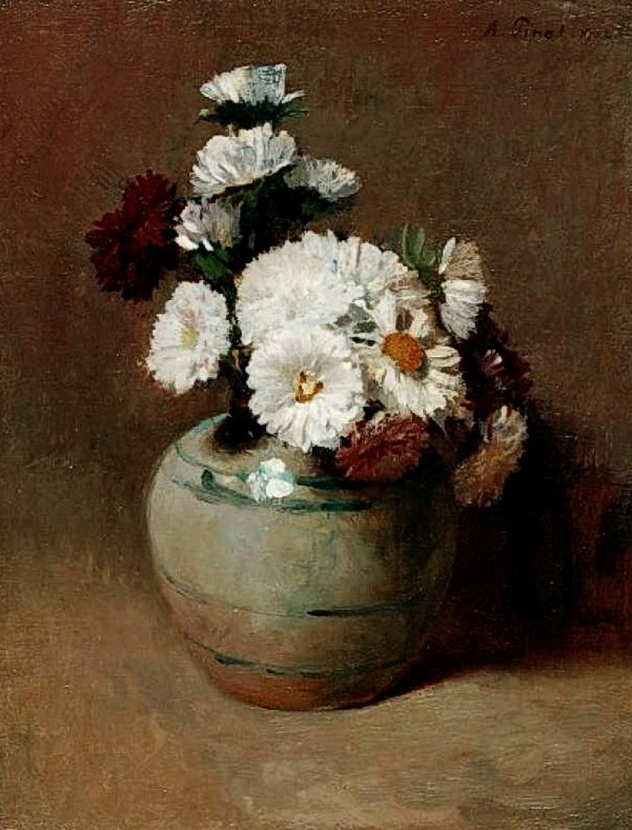 "Pictură. Flori" by Albert Pinot