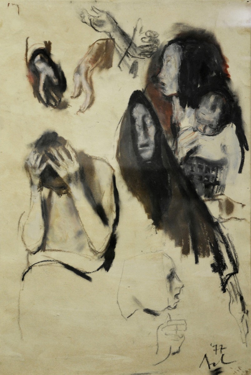 "Painting" by Corneliu Baba, pencil on paper