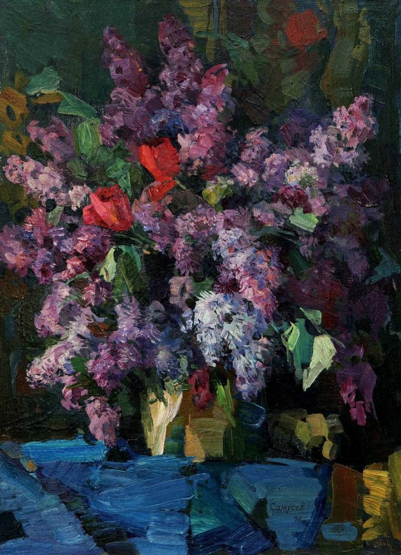 "Pictură. Flori" by Fedor Afanasyevich Samusev
