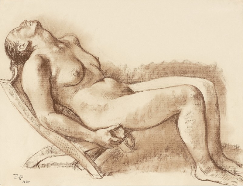 "Drawing. Nude" by Francisco Zúñiga