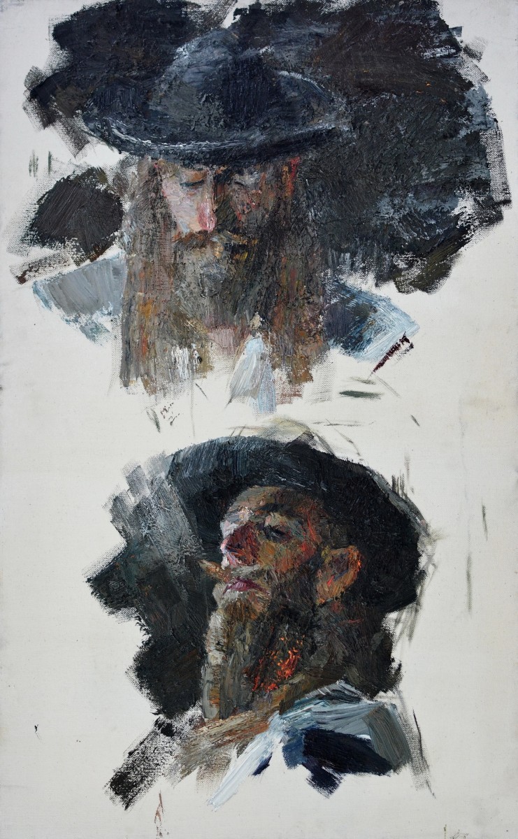 "Painting. Etude. Portrait. Long term" by Eduard Leahu, 840x520mm, oil on canvas