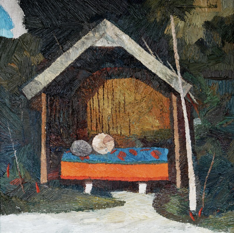 "Motiv. Oxentea" by Constantin Botezat, 2012, 420x420mm, oil on canvas
