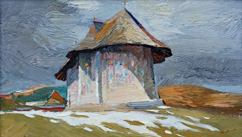 "Painting. Pleinair. Pleinair romania" by Anatol Ghimpu, oil on canvas