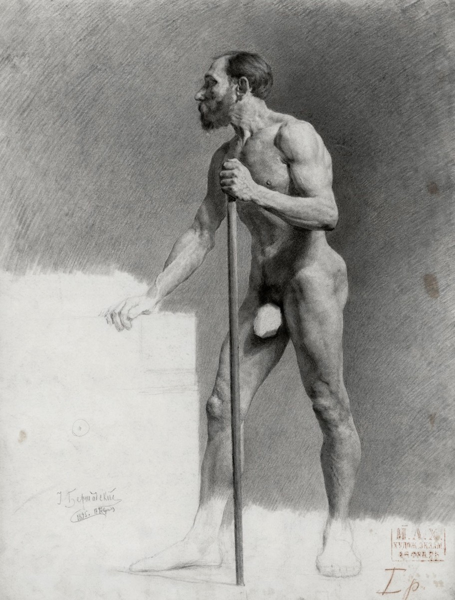 "Drawing. Nude" by Juliy Rafailovitsj Bersjadskiy