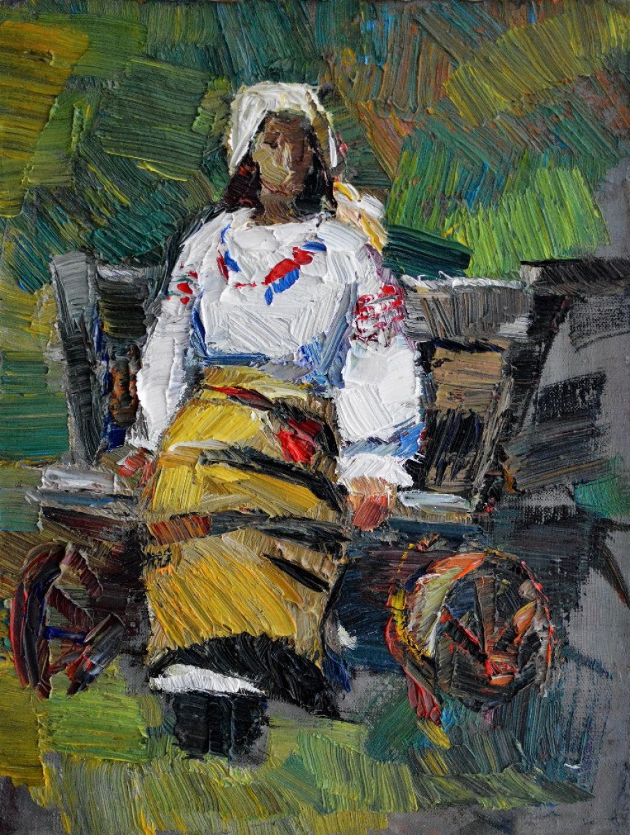 "Живопись. Пленэр. Фигура / полуфигура. Пленэр в Молдове" by Влада Cибуc, масло / холст