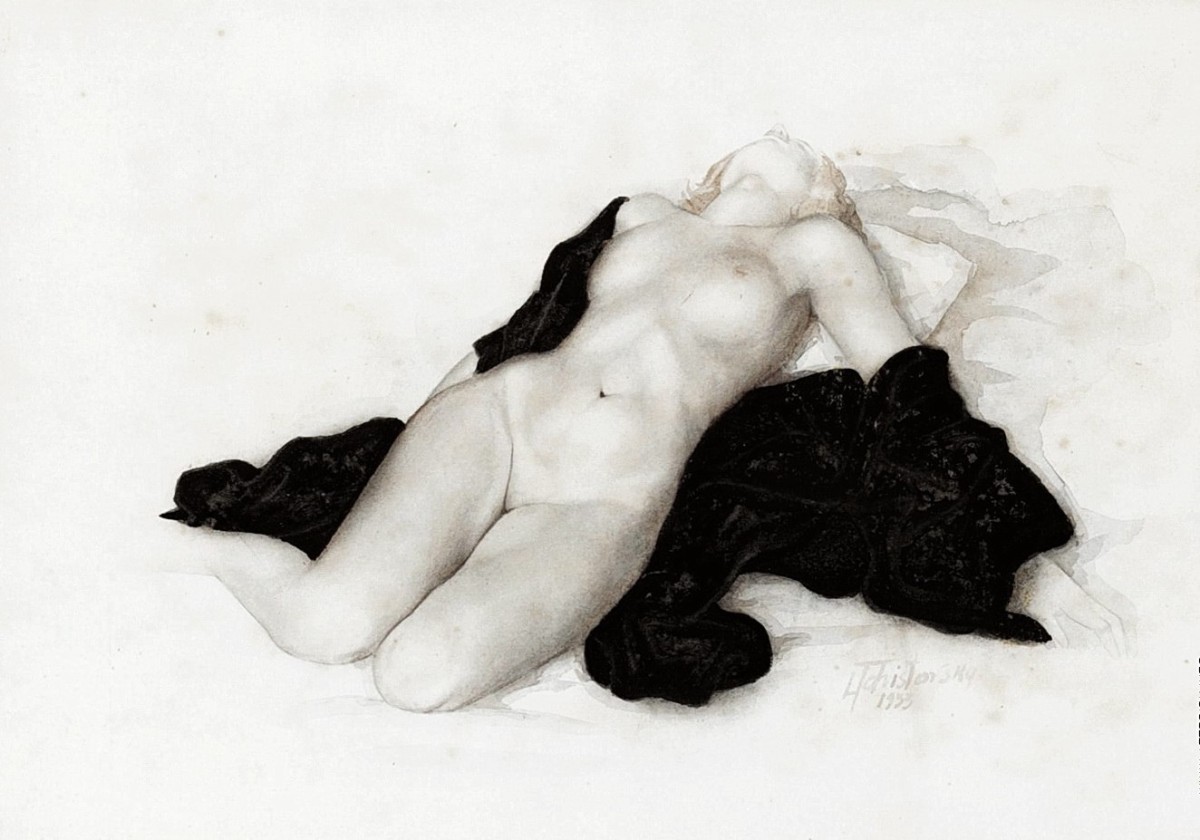 "Desen. Nud" by Lev Smagardovich Tschistovsky