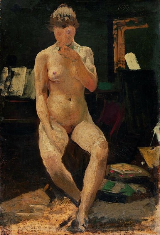"Painting. Nude" by Andrei Petrovich Ryabushkin